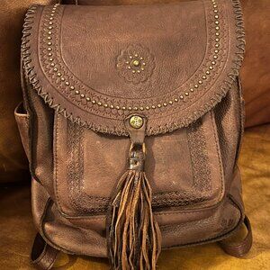 Patricia Nash Cognac Brown Jovanna Backpack